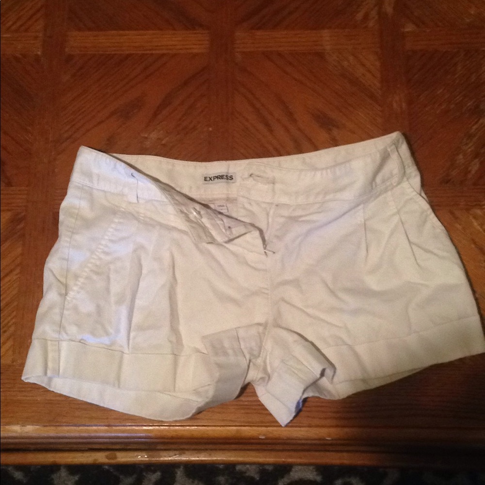 Express white shorts